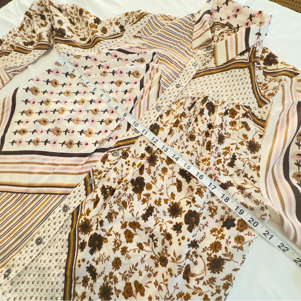 Free People Floral Patchwork Blouse - Multicolor - image 5